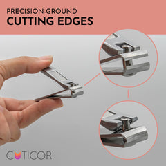 Houseify CUTICOR thick-nail clipper in compact design for tough nails