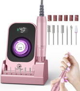 HOUSMV portable electric nail drill front view for precise acrylic work