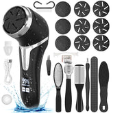Hoxida electric callus remover front view shows compact design for home pedicure.