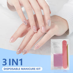Hozziii nail file 80/100 grit pink for precise shaping.