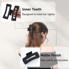 Clip HQ-SITE con dientes internos para sujeción firme.