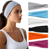 HSEM headbands six-pack orange color for moisture-wicking workouts and daily wear.