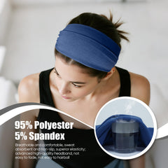 HSEM cotton-cloth turban-style headbands provide versatile styling and full coverage.