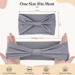 HSEM knotted fashion headbands show chic styling for makeup and spa days.
