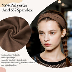 HSEM dark-green headband stretches to fit larger heads comfortably