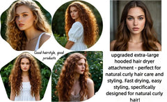 HSHHPZ adjustable blow dryer cap fits most head sizes for quick, comfortable drying.
