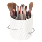 HSSPANFN Makeup Brush Holder Organizer with 360° rotation for quick desktop access.
