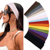 Huachi 16-pack headbands in assorted colors for outfit matching and hair management.