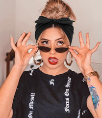 Huachi headband model wearing for daily outfits and workouts.