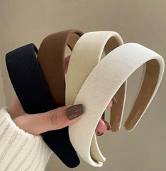 Huachi headbands 1-inch wide non-slip design for secure all-day wear.