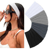 Huachi headbands non-slip 16-pack front view for secure workout wear