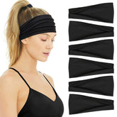 Huachi headbands soft breathable fabric for workouts
