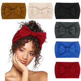 Huachi headbands women's cute bow pack in six colors for all-day hair control.