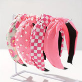 Huachi flower-printed headband for women and girls with spring style and secure fit