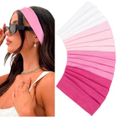 Huachi pink headbands 16-pack flatlay for styling versatility