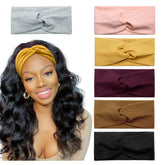 Huachi turban headbands with twist knot keep hair off face for daily style