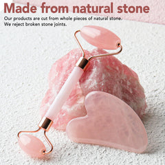 Huefull heart-shaped gua sha tool for up-and-outward facial strokes