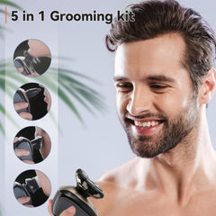 Hugdew 5-in-1 head shaver nose-trimmer close-up for nostril grooming