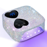 HUITINE sparkling diamond design lamp adds glamour to home gel manicures.