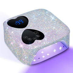 HUITINE sparkling diamond design lamp adds glamour to home gel manicures.