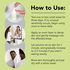 Humane benzoyl peroxide acne wash 16oz bottle on bathroom shelf.