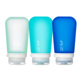 humangear GoToob+ large bottle shown for travel-safe liquid storage.