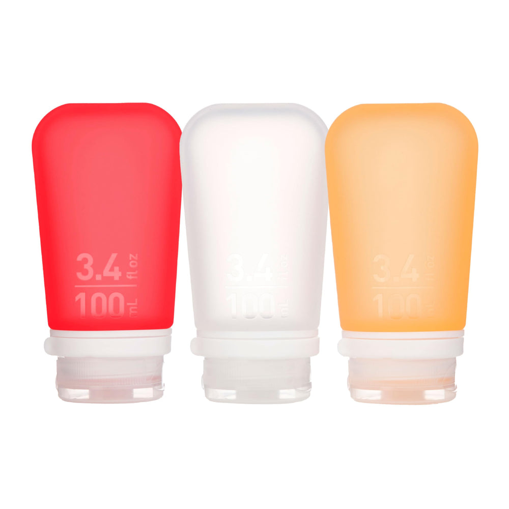 humangear GoToob+ large-pack travel bottles ready for refillable carry-on use