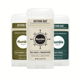 Humble Brands Original Deodorant three-pack front view showing aluminum-free packaging
