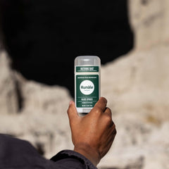 Humble Brands Original Formula Deodorant application swipe shows easy use.
