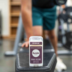 Humble Brands deodorant ingredients non GMO corn starch for gentle moisture absorption.