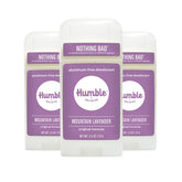 Humble Brands Original Formula Mountain Lavender deodorant pack-3 delivers long-lasting freshness for active days.