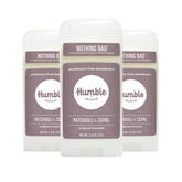 Humble Brands Original Formula deodorant stick front label highlighting aluminum-free odor control.