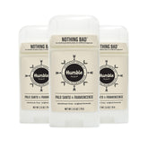 Humble Original aluminum-free deodorant stick showing simple odor control in use