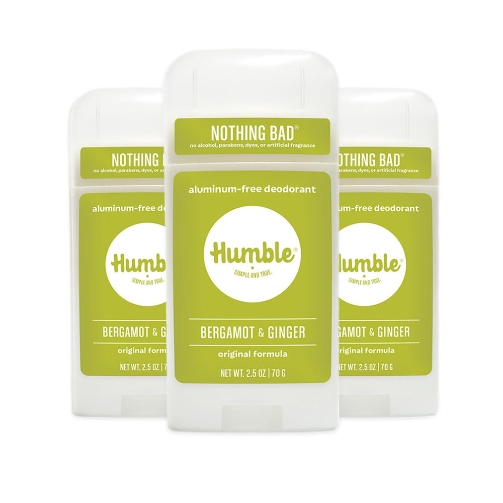 Humble Brands Original Formula deodorant stick highlights aluminum-free odor control.