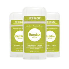 Humble Brands Original Formula deodorant stick highlights aluminum-free odor control.