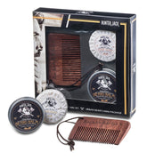Hunter Jack beard kit with sandalwood comb for on-the-go grooming