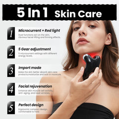 Hunvva EP-300 demonstrating V-shaped lift on chin and cheeks