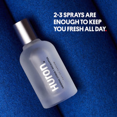 Huron men's cologne scent layering with citrus and mint notes for daytime confidence.