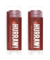 Hurraw Black Cherry Tinted Lip Balm tubes for everyday hydration