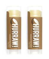Hurraw! Coconut Lip Balm two-pack tubes for on-the-go moisturization