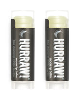 Hurraw Moon Night two-pack box showcases convenient packaging for on-the-go lip care.