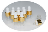 Hustar 1ml clear glass dropper bottle designed for travel oil samples