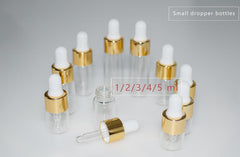 Hustar 3ml clear glass dropper bottle suitable for serums.
