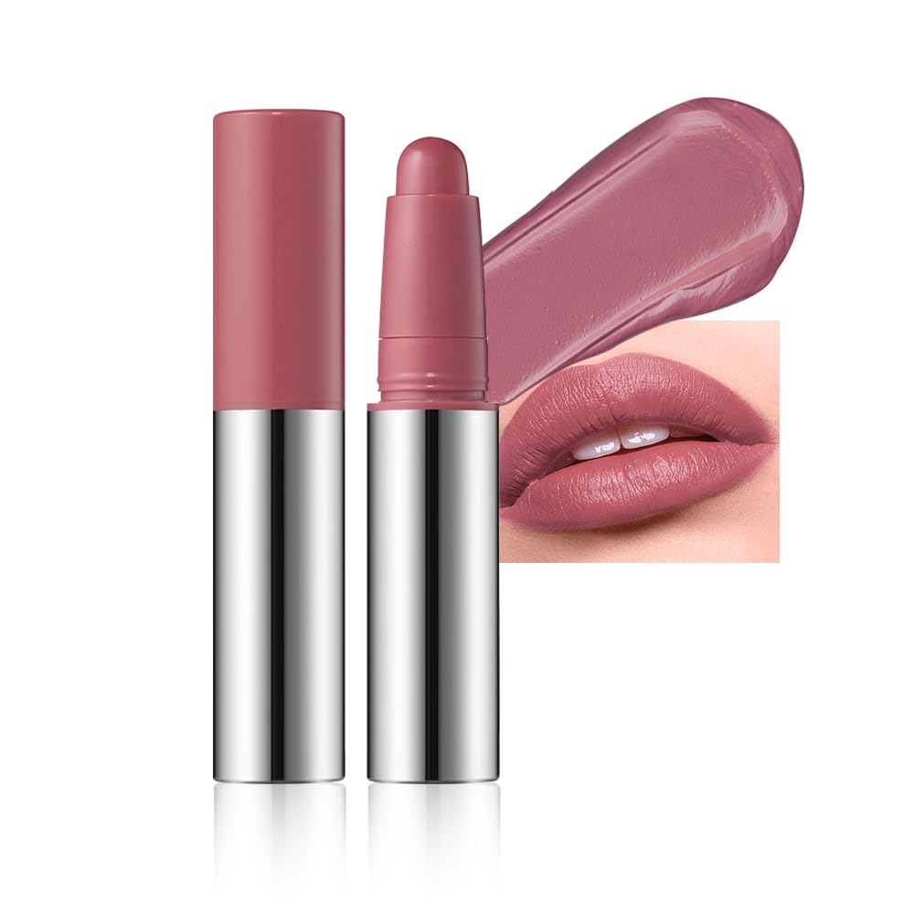 Hxssll dusty-rose-mauve matte lipstick-crayon swatch shows rich pigment for bold everyday color