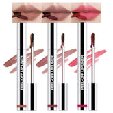 Hxssll peel-off lip gloss close-up shows bold matte color with easy removal.