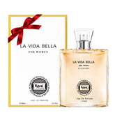 Hybrid & Company La Vida Bella bottle closeup showing elegant design and lasting scent impression.