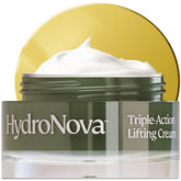 HYDRONOVA anti-aging face cream jar texture for smoothing fine lines