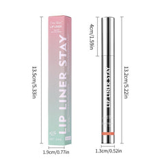 HYDRÈNE Lip Stain application closeup highlights precise liner and tint.