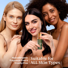 HYDRONOVA serum dropper application demonstrates easy precise daily use