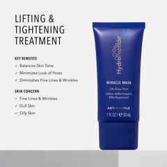 HydroPeptide Miracle Mask ingredients encapsulation—enzyme and antioxidant blend for brightening.